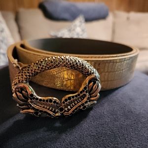 Sangiorgio leather belt size small... Italy